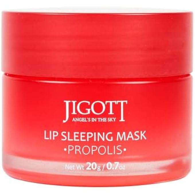 jigott LIP SLEEPING MASK [PROPOLIS] NET WT 20G/0.7OZ - OVERNIGHT LIP MASK, SLEEPING LIP MASK FOR DRY LIPS, MOISTURIZING LIP BALM (PROPOLIS) - Image 1